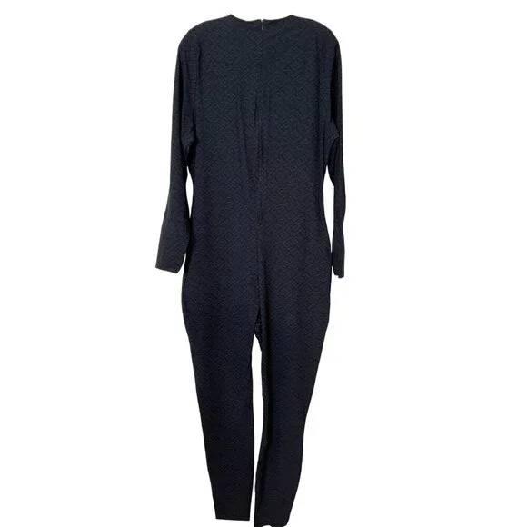 Fendi Skimms Collaboration Grey Long Sleeve Jumpsuit Size 4X New - Picture 7 of 8